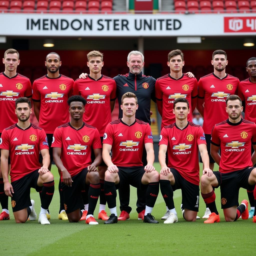 Manchester United 2019-2020 Squad Photo