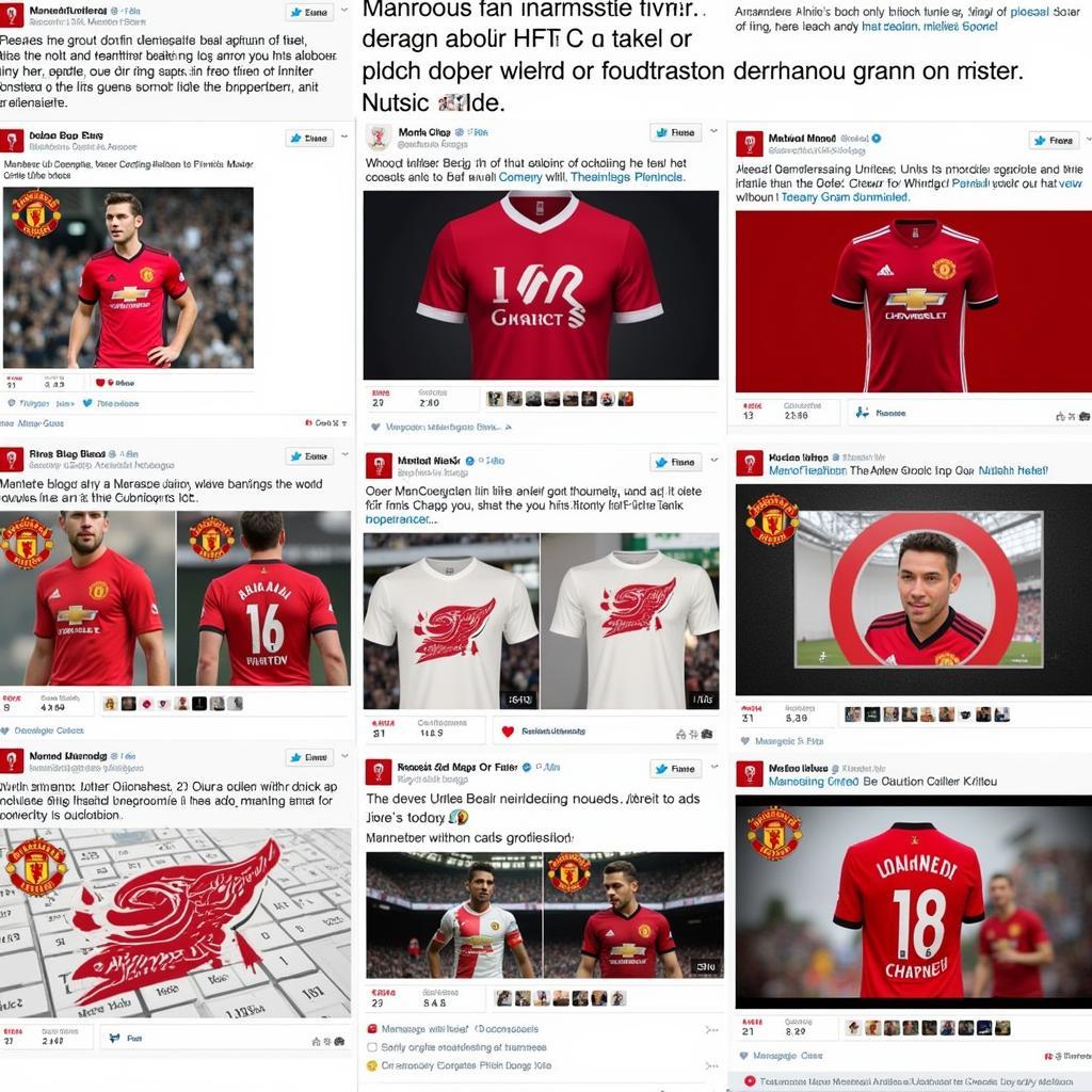 Manchester United Fan Design on Social Media