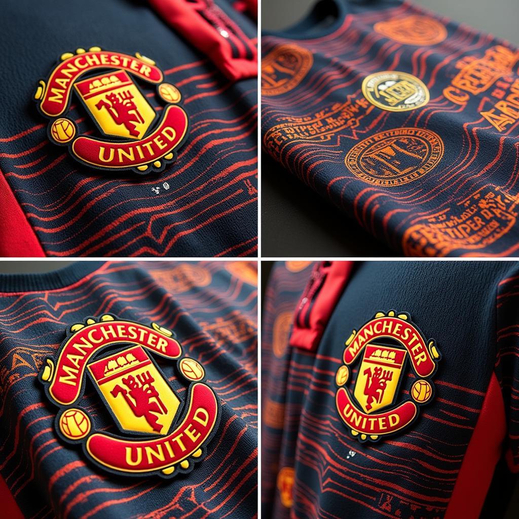 Chi tiết thiết kế áo thủ môn Manchester United 2019