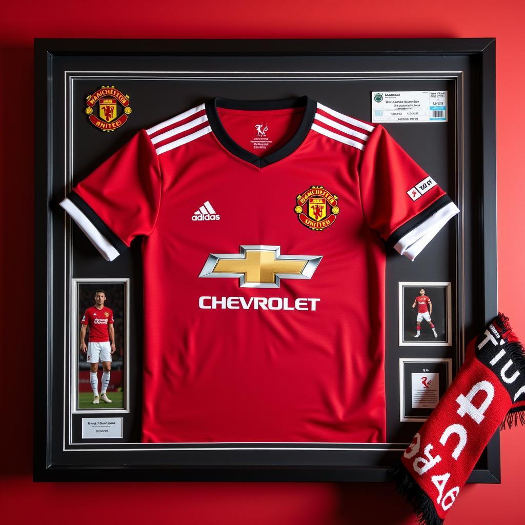 Manchester United Kit 2020 Memorabilia Display