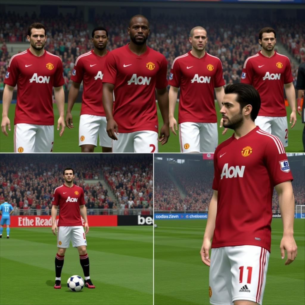 Manchester United Kits 2008-2009 PES Gameplay