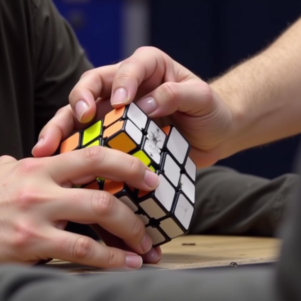 Hình ảnh minh họa các mẹo giải Rubik 3x3 tầng 2 nhanh hơn