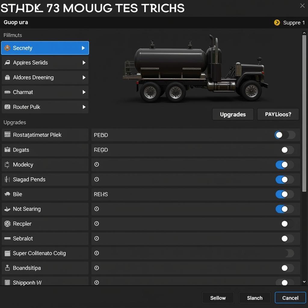 Nâng cấp xe tải trong ETS 2016