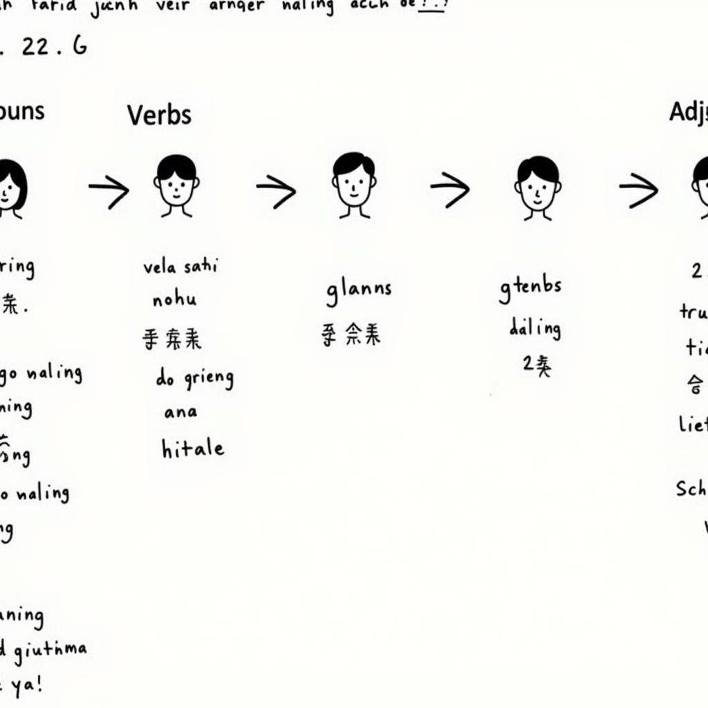 Phân biệt danh từ, động từ, tính từ trong giải luyện từ và câu lớp 5