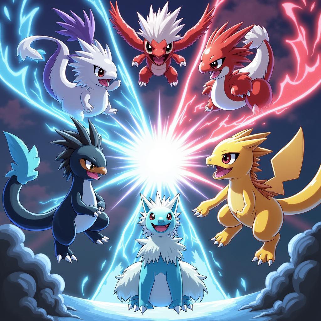 Pokemon huyền thoại trong Giải Đấu Isshu