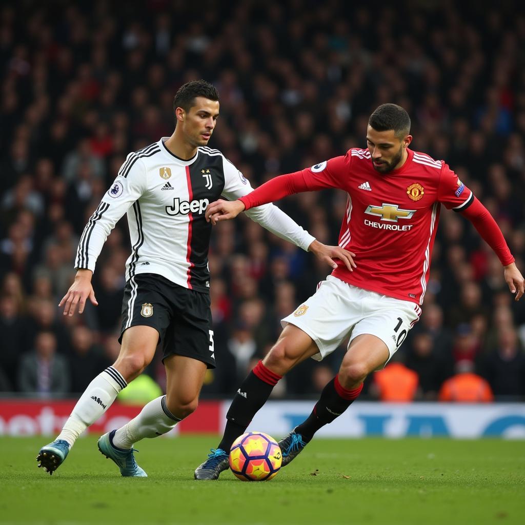 Ronaldo đối đầu Manchester United trong màu áo Juventus