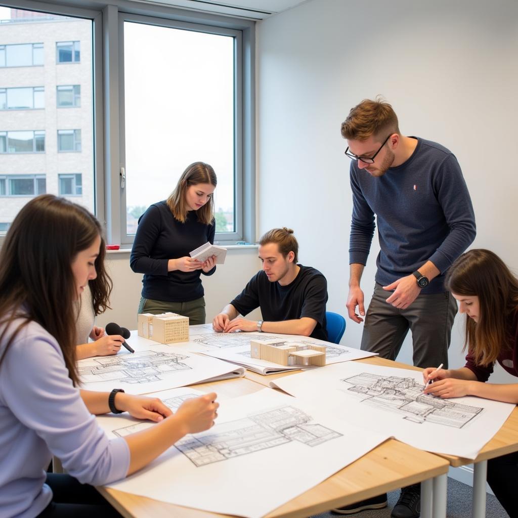 Manchester School of Architecture Students Working