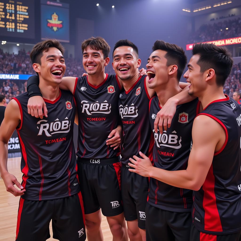 Smeb cùng ROX Tigers ăn mừng chiến thắng