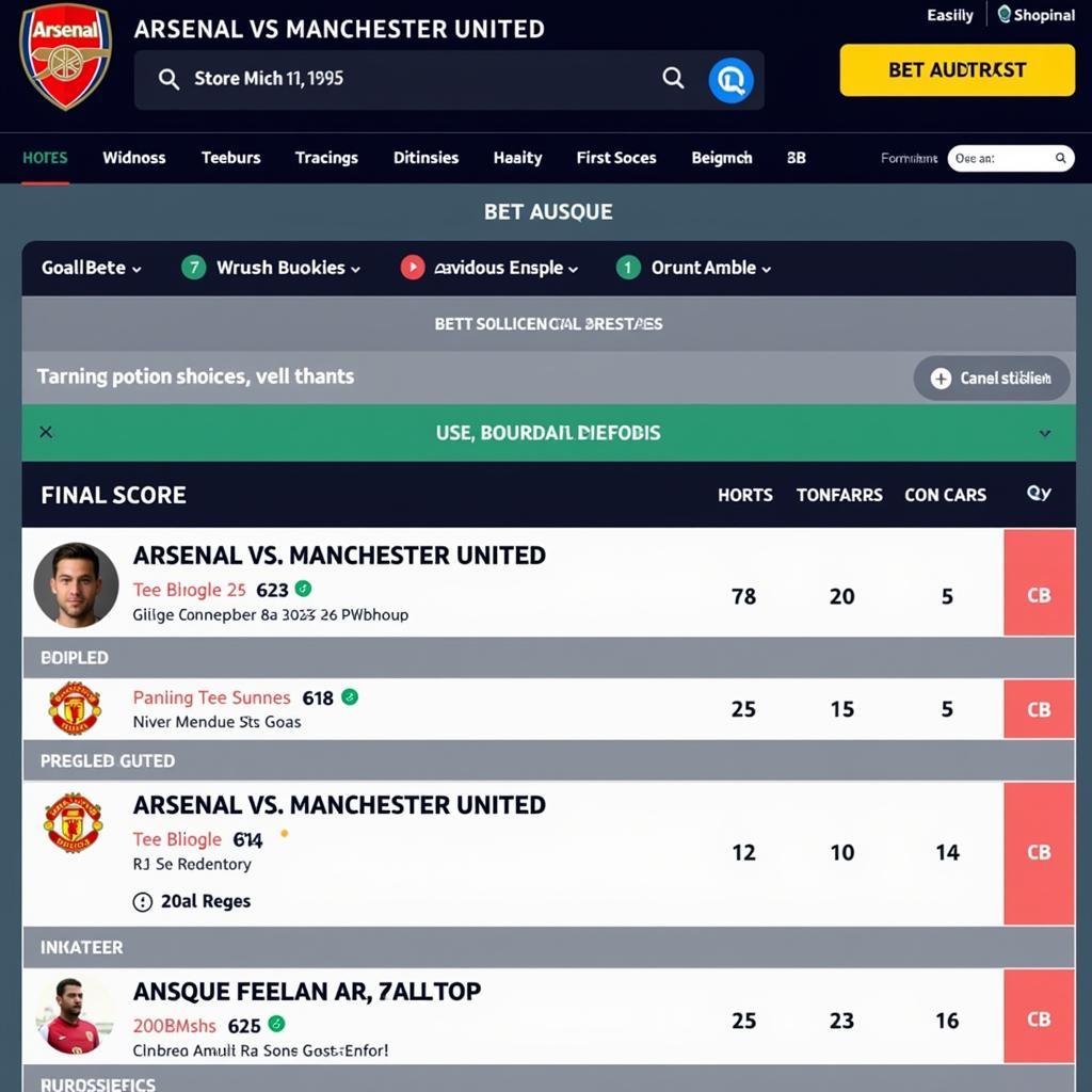 Soi kèo Arsenal Manchester United