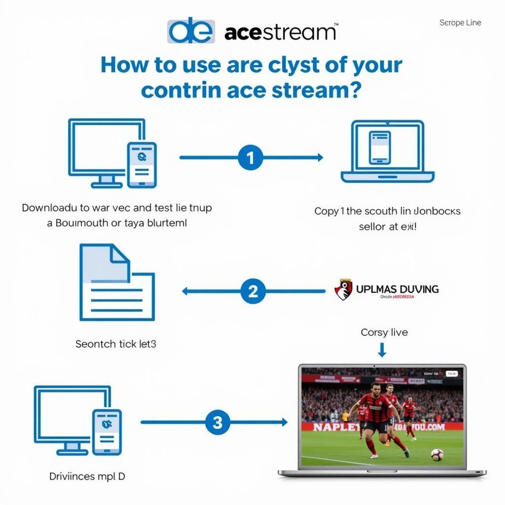 Sử dụng Acestream xem Bournemouth vs Manchester United