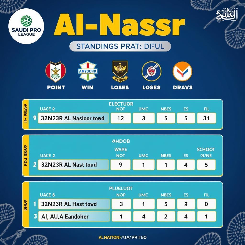 Al-Nassr trên bảng xếp hạng Saudi Pro League