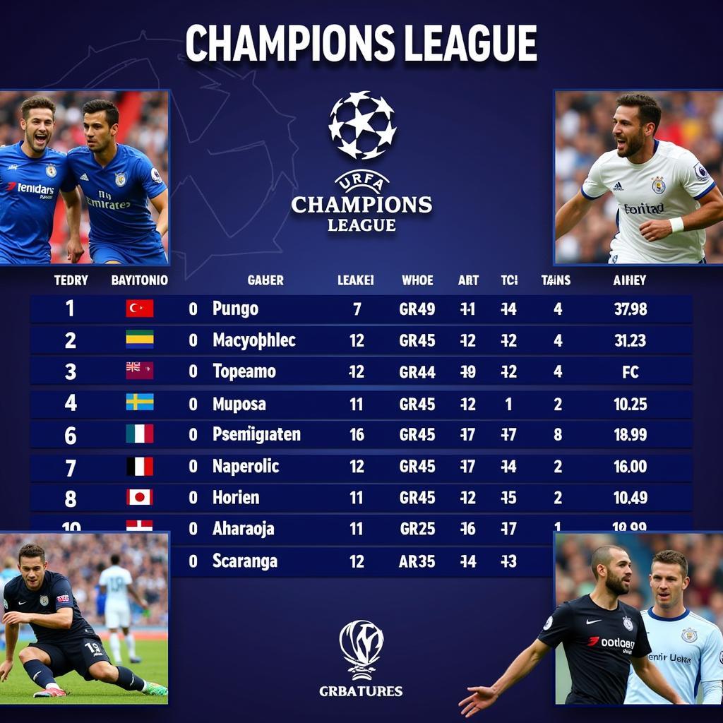 Kết quả bóng đá Champions League