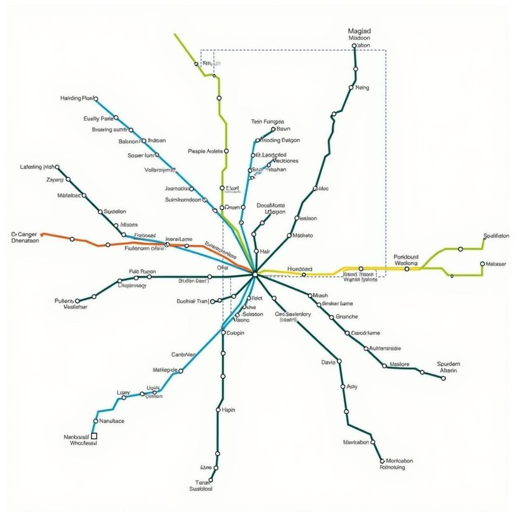 Bản đồ mạng lưới xe điện Greater Manchester