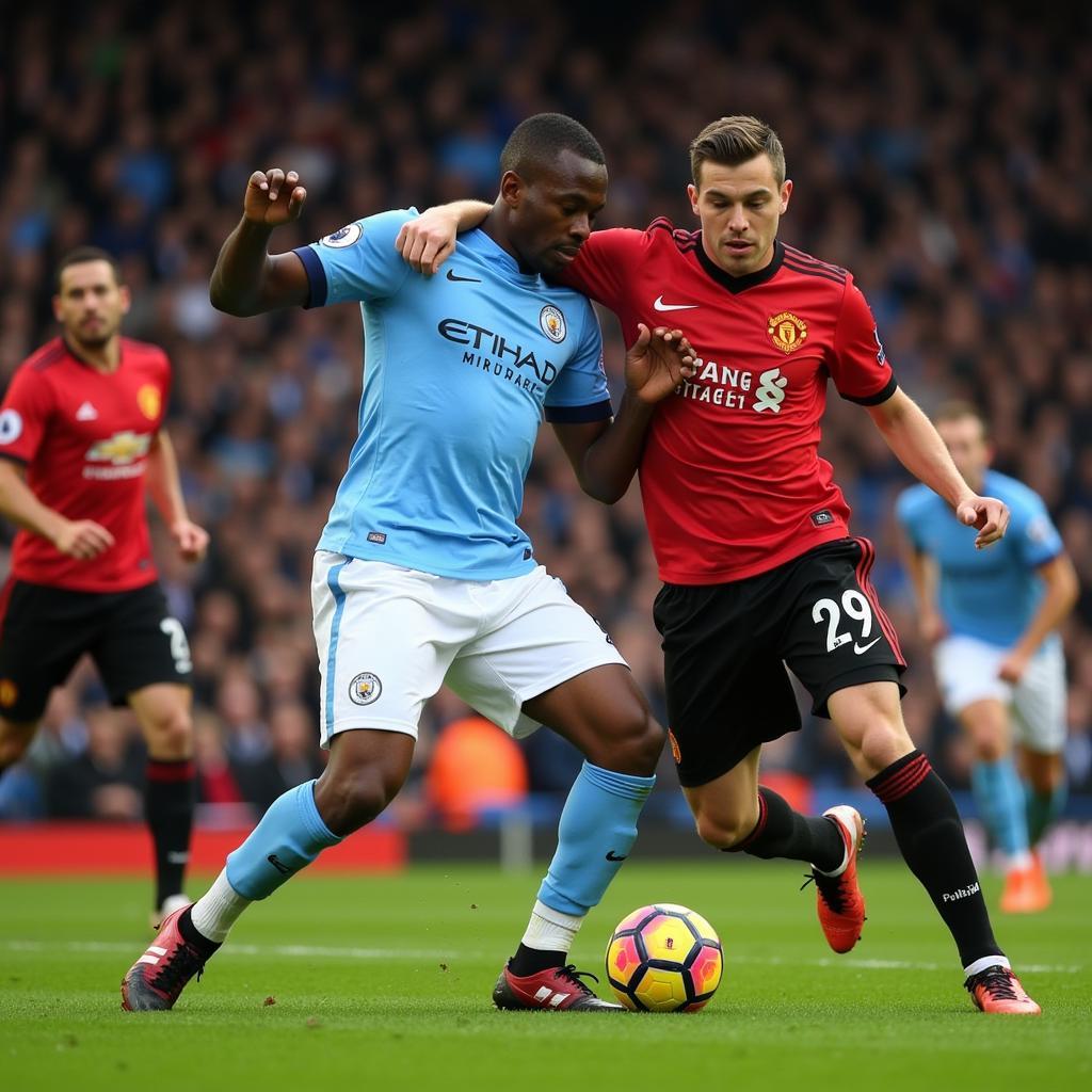 Trực tiếp Man City vs Manchester United: Derby Manchester kịch tính