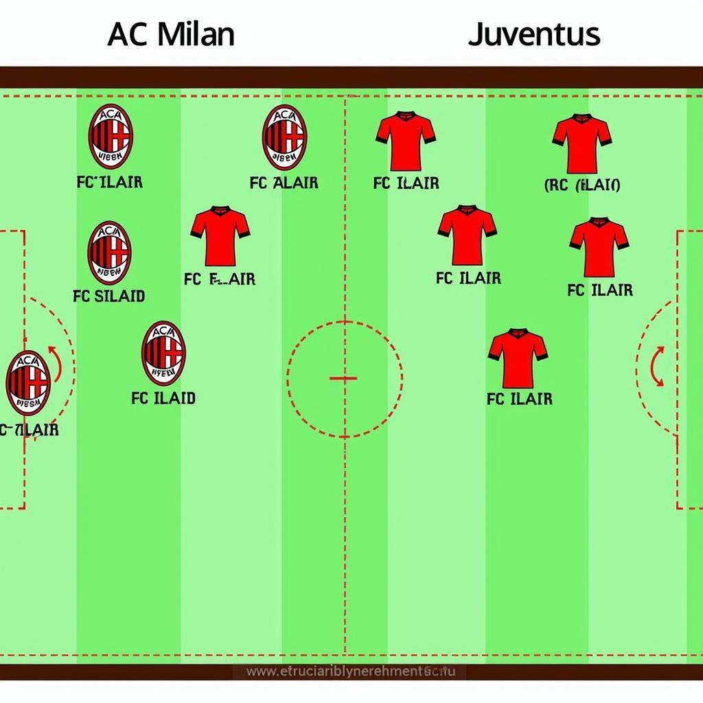 So sánh chiến thuật giữa AC Milan và Juventus