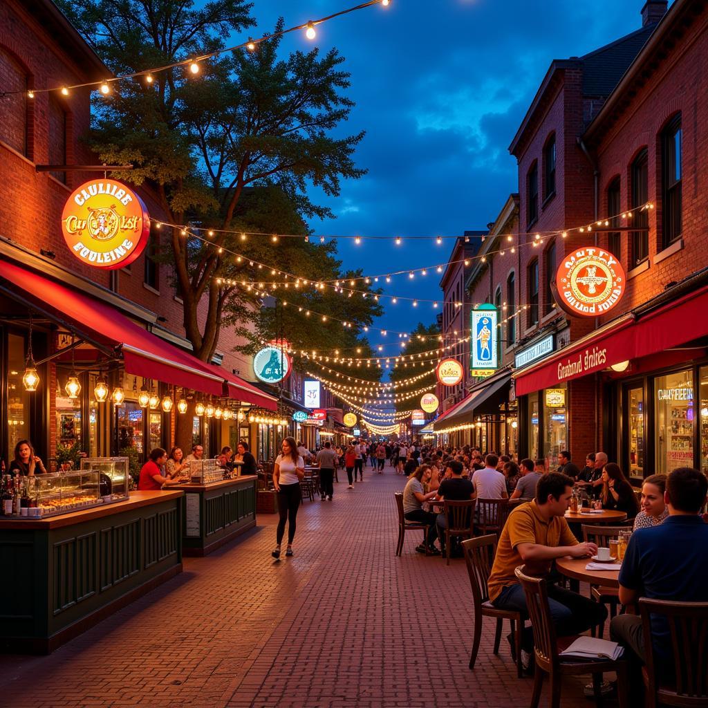 Nhà hàng và quán bar sôi động tại Manchester Village