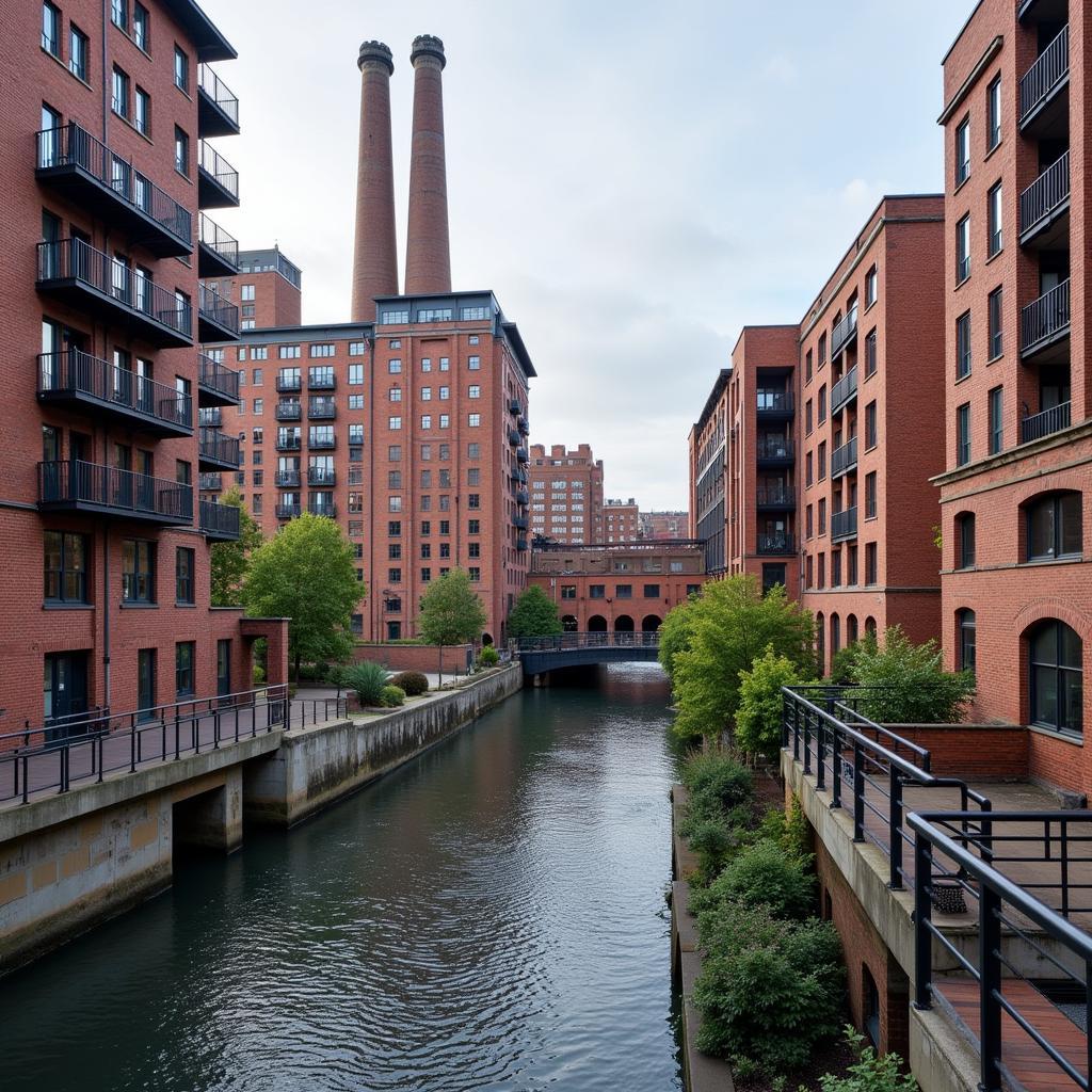 Blend of historic and modern architecture in Ancoats