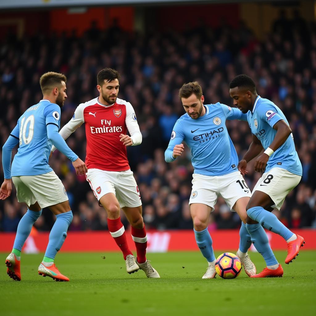 Arsenal Manchester City đối đầu đỉnh cao