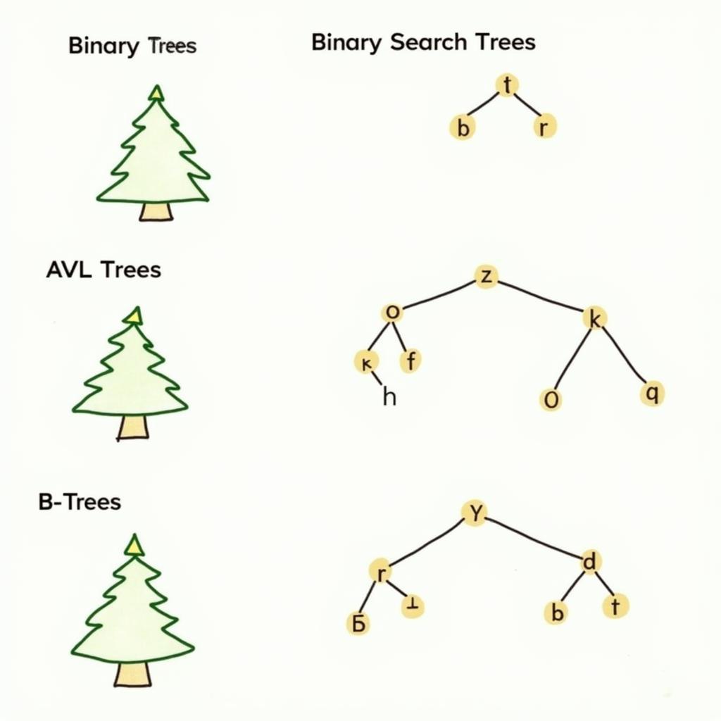 Các loại cây phổ biến trong cấu trúc dữ liệu