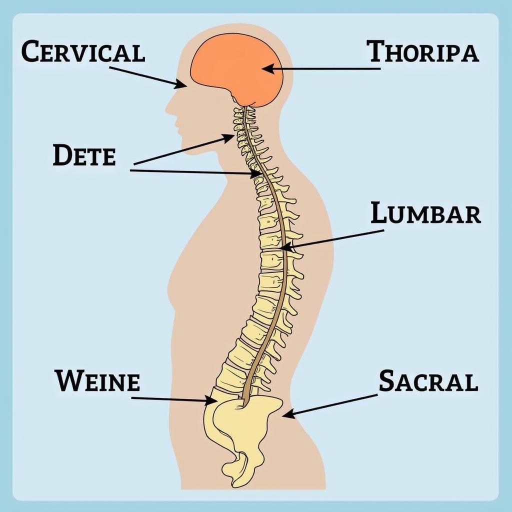 Các vùng của cột sống người