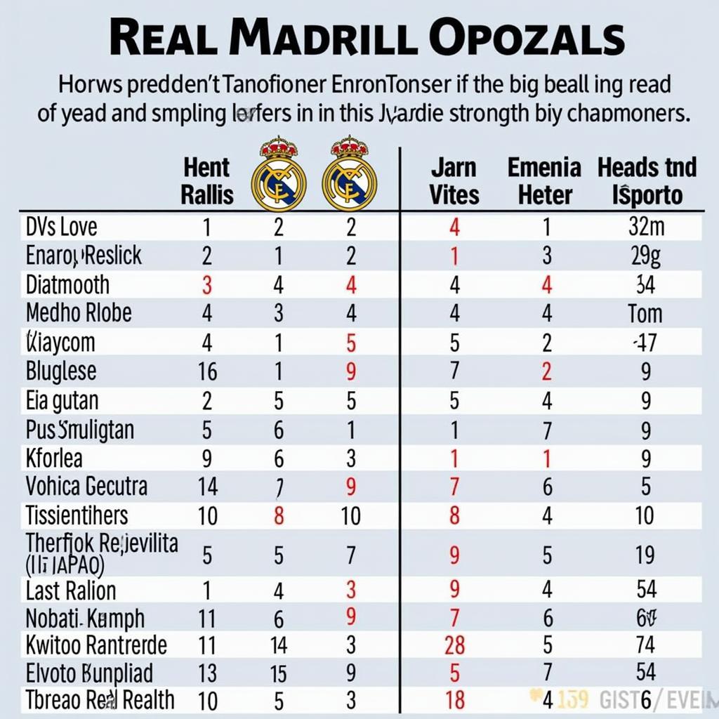 Đối thủ của Real Madrid: Phân tích điểm mạnh, điểm yếu