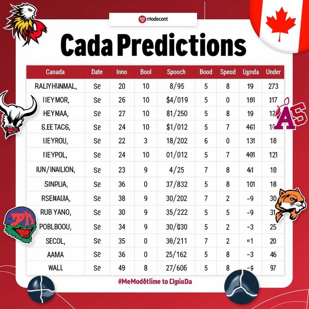 Dự đoán kèo Canada chính xác