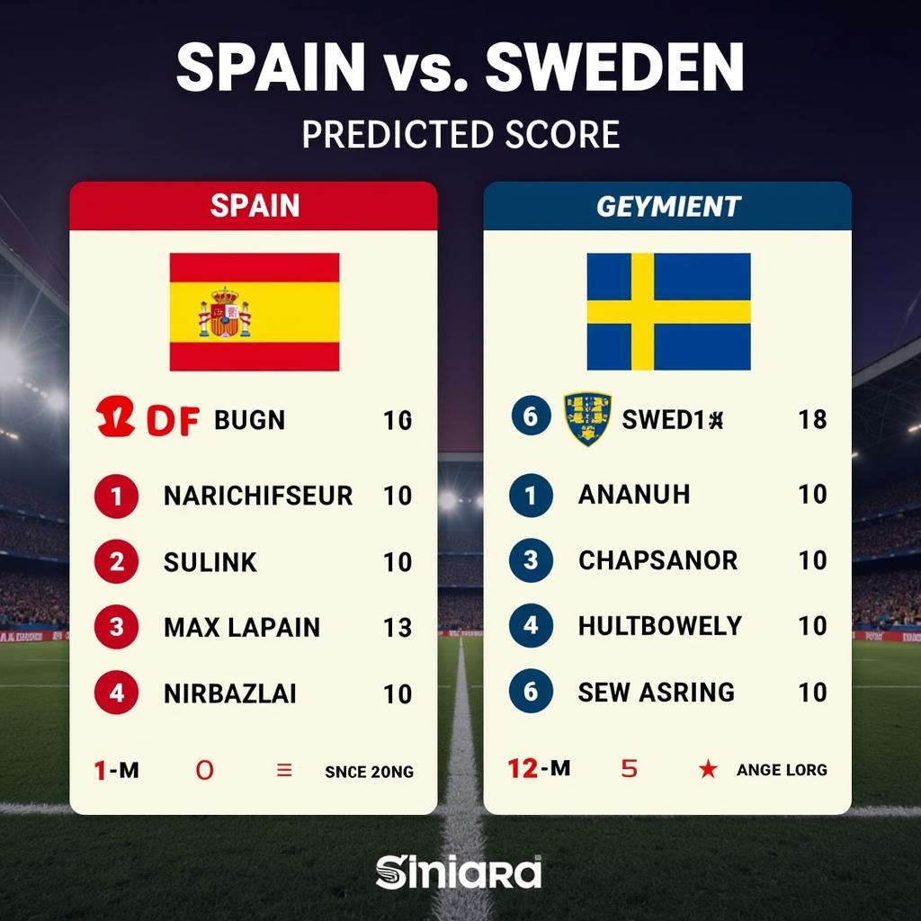 Dự đoán kết quả Tây Ban Nha vs Thụy Điển