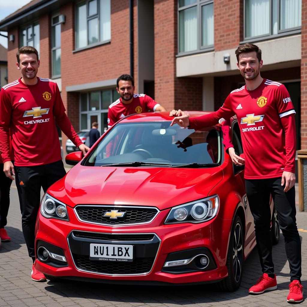 Fan Manchester United với Xe Chevrolet