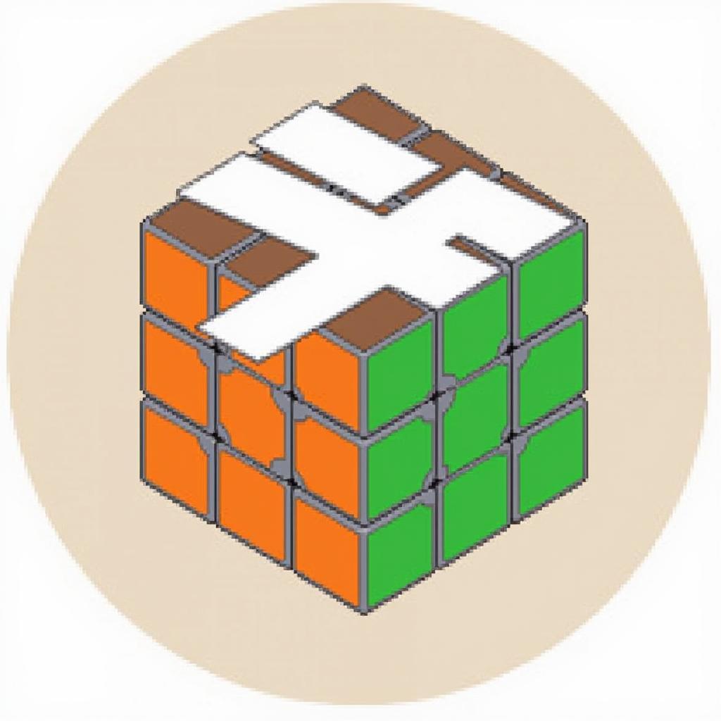 Giải Rubik 3x3 Bước 1: Tạo chữ thập trắng