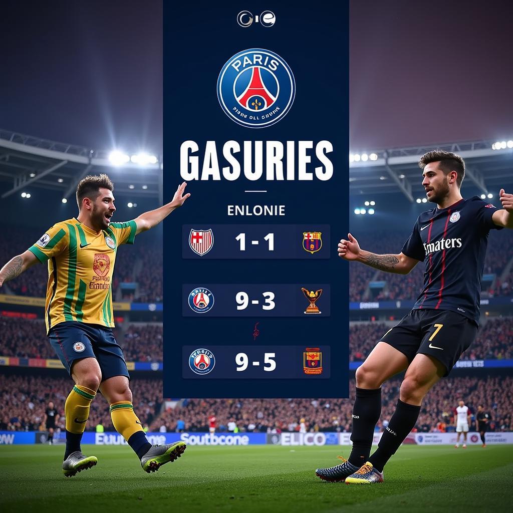 Kết quả trận đấu PSG hôm nay