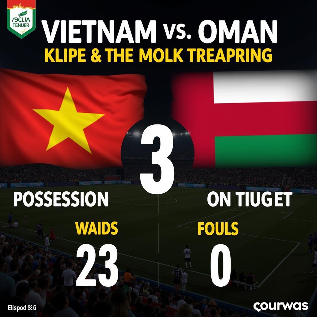 Kết quả trận đấu Việt Nam vs Oman