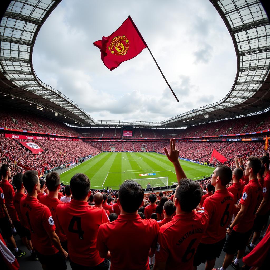 Làn sóng đỏ Manchester United tràn ngập sân Old Trafford