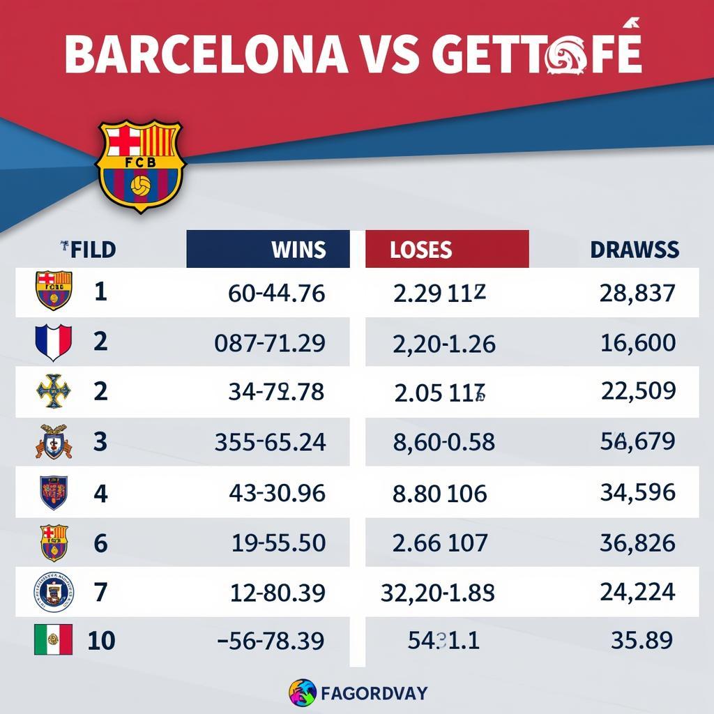 Lịch sử đối đầu giữa Barca và Getafe