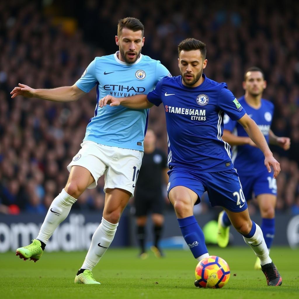 Trận đấu kinh điển giữa Man City và Chelsea