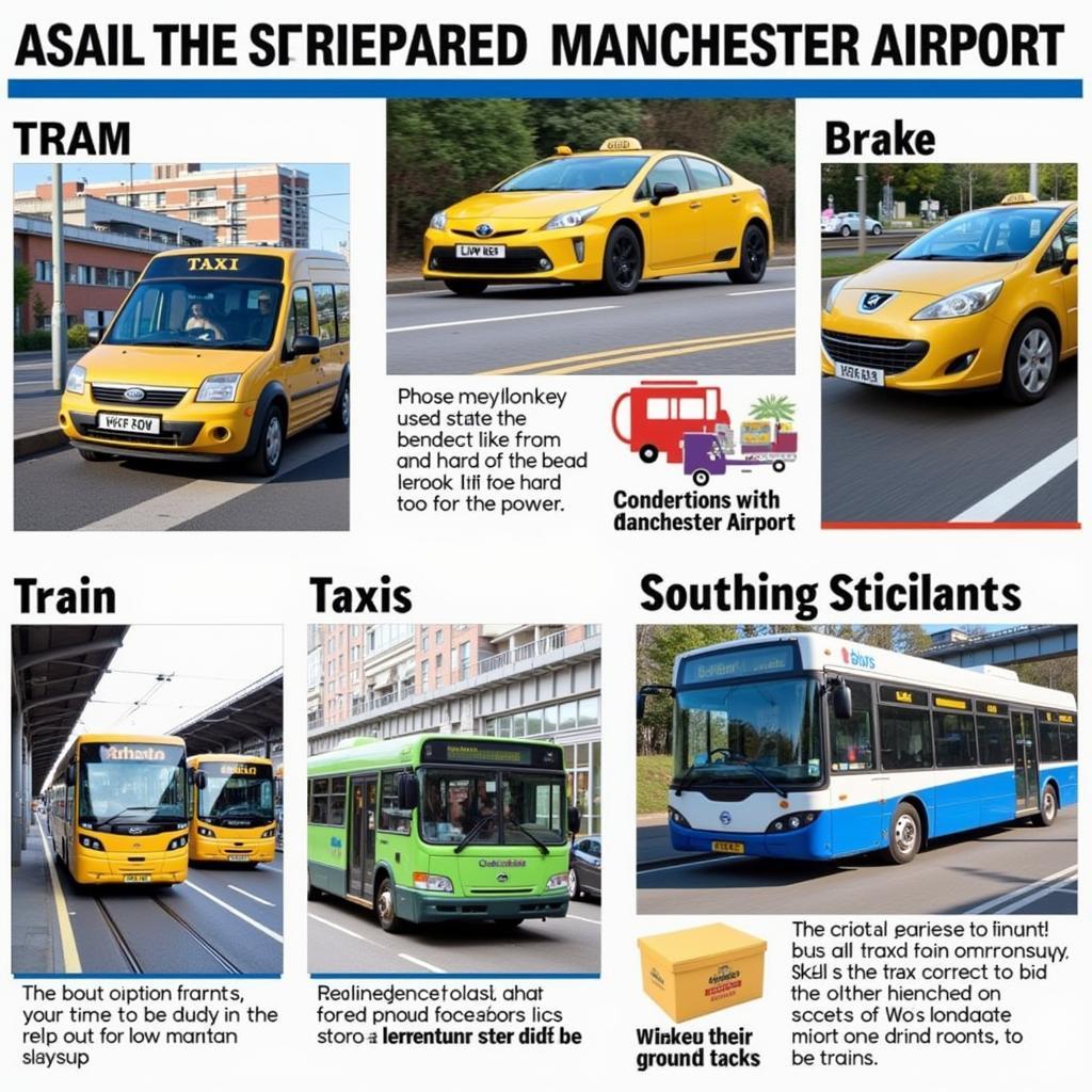 Various Transport Options at Manchester Airport