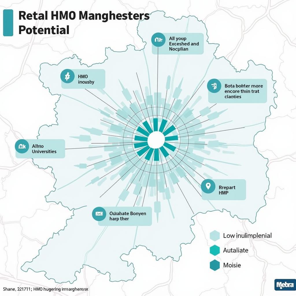 Bản đồ hiển thị các khu vực tiềm năng đầu tư HMO tại Manchester