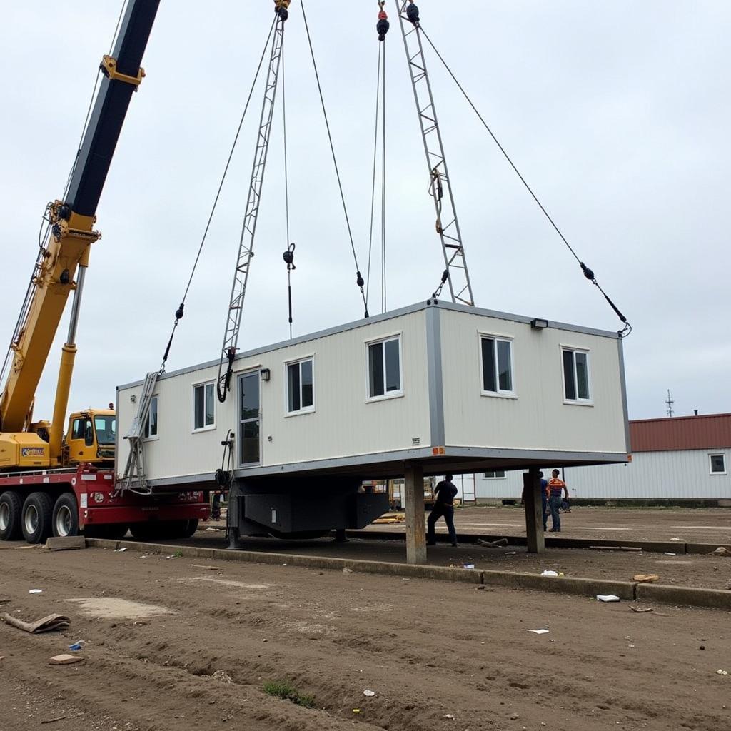 Delivery and Installation of a Modular Classroom in Manchester