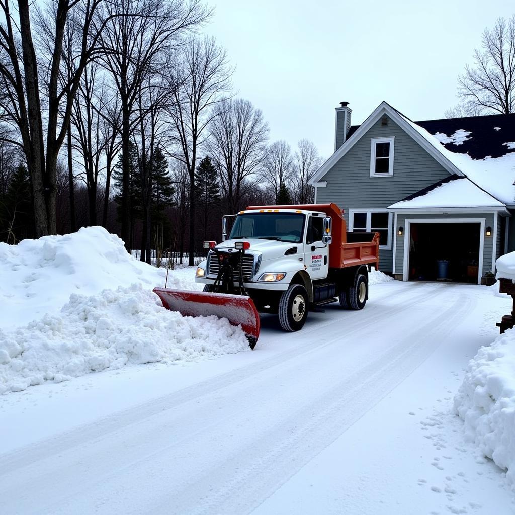 Residential plowing services in Manchester, NH