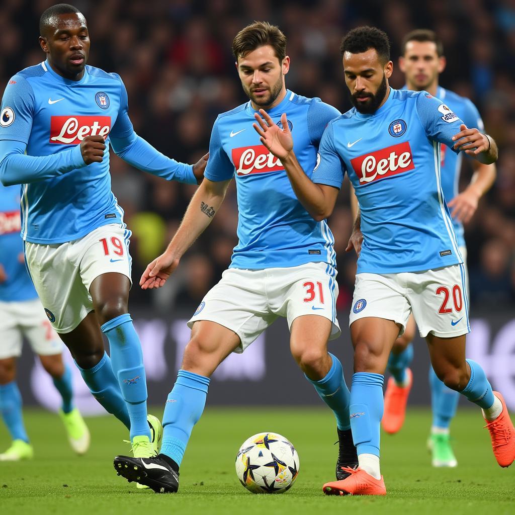 Napoli's formidable attack line poses a threat