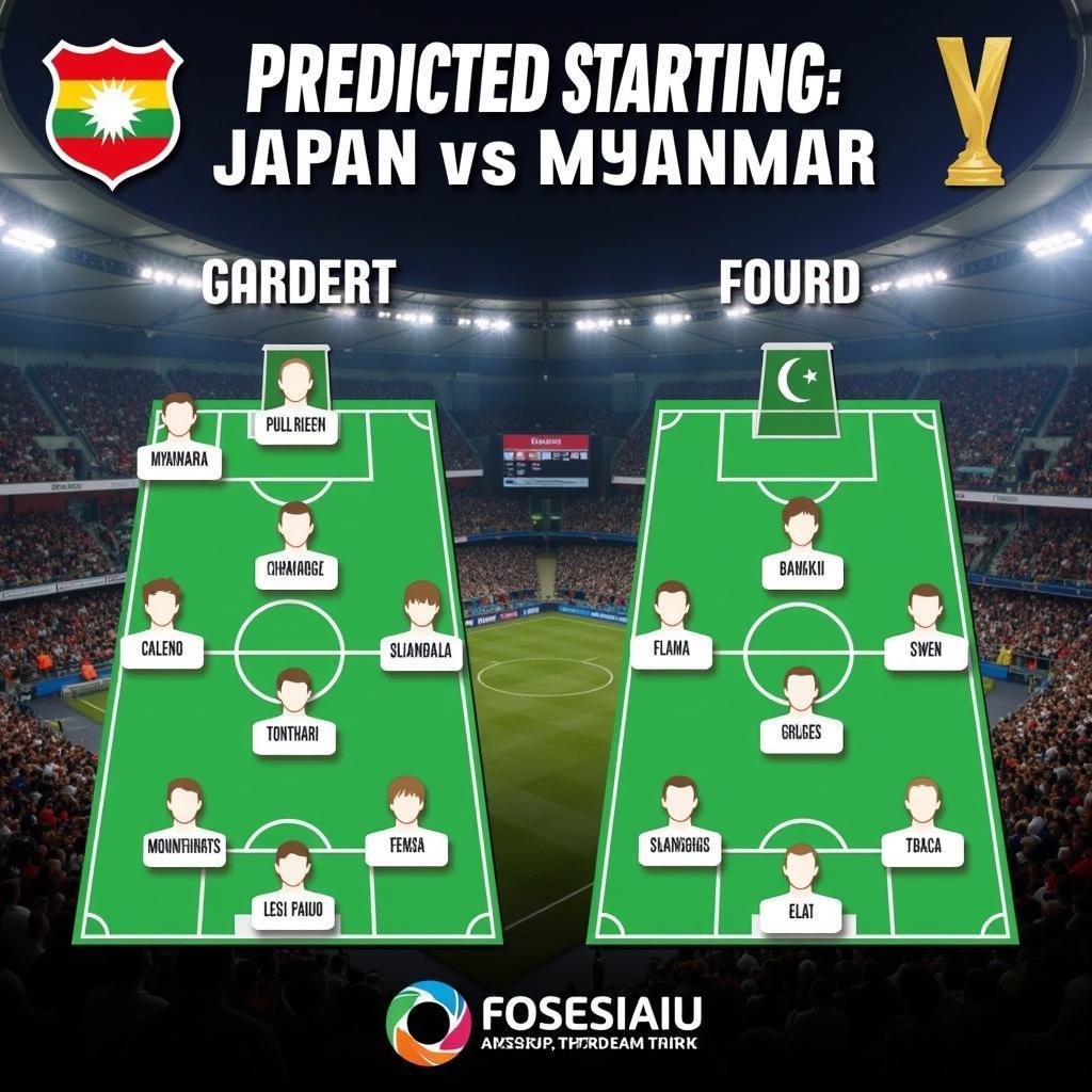 Đội hình ra sân dự kiến trận Nhật Bản vs Myanmar