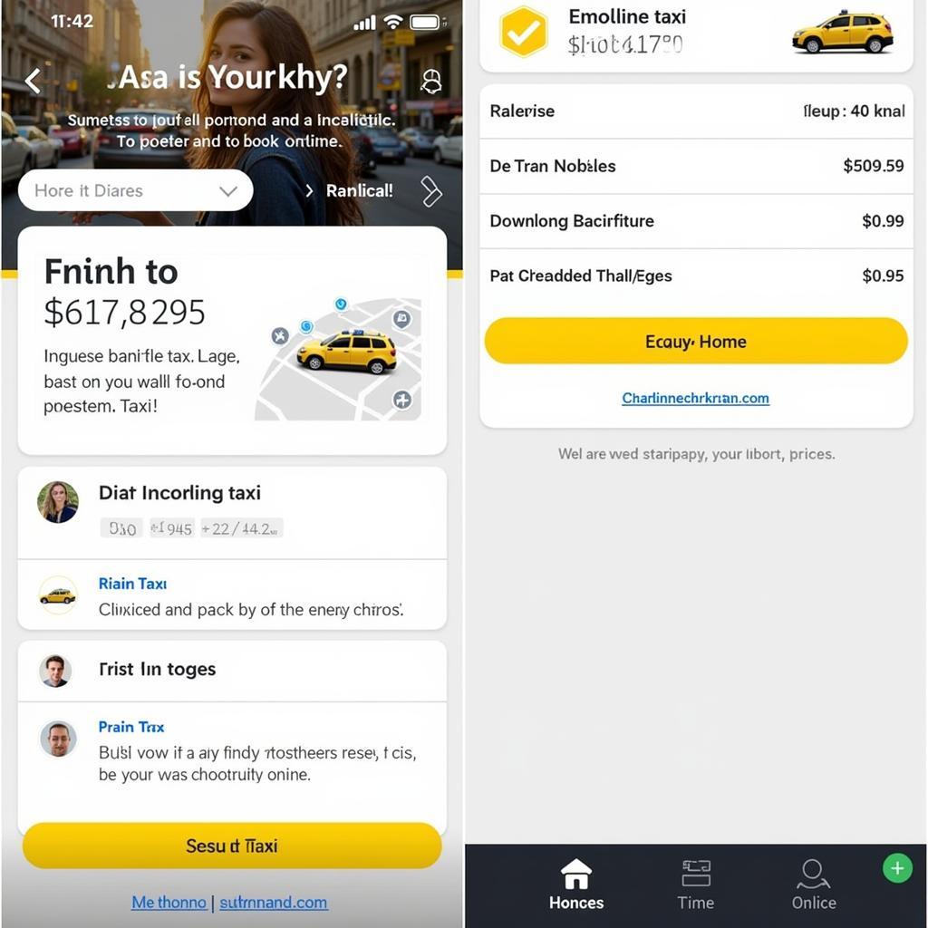 Pre-booking a Taxi Online