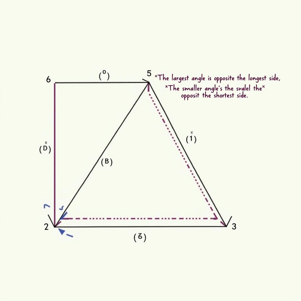 Quan hệ giữa góc và cạnh đối diện trong tam giác