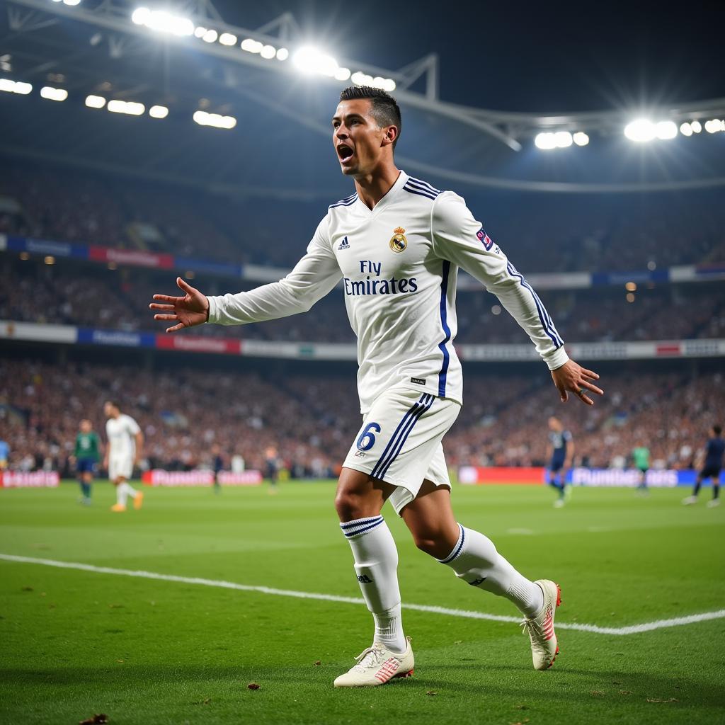 Ronaldo trong màu áo trắng của Real Madrid - Kền kền trắng