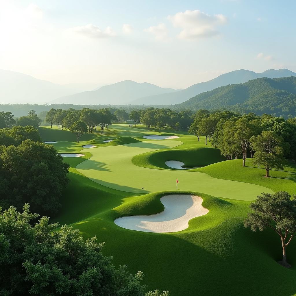 Sân golf Hồ Tràm được thiết kế bởi Greg Norman, mang đến những thử thách độc đáo cho người chơi.