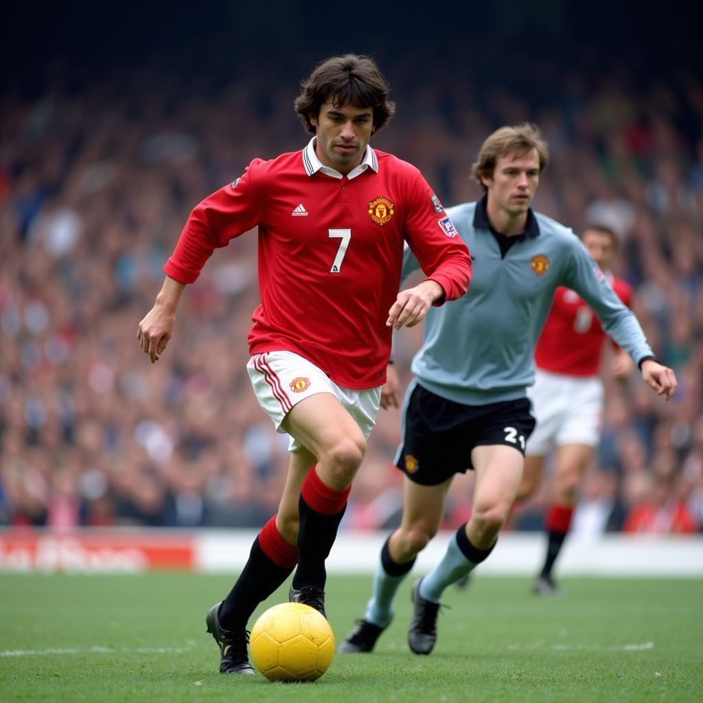 George Best trong màu áo số 7 Manchester United