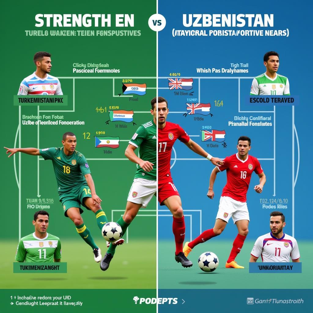 Sức mạnh đội tuyển Turkmenistan Uzbekistan