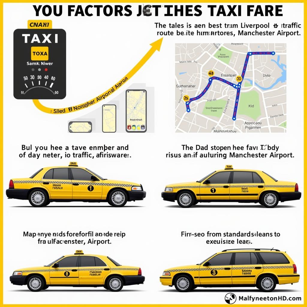 Taxi Cost Factors Liverpool to Manchester Airport