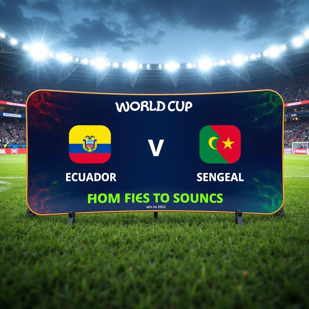 Tỷ số Ecuador và Senegal tại World Cup 2022