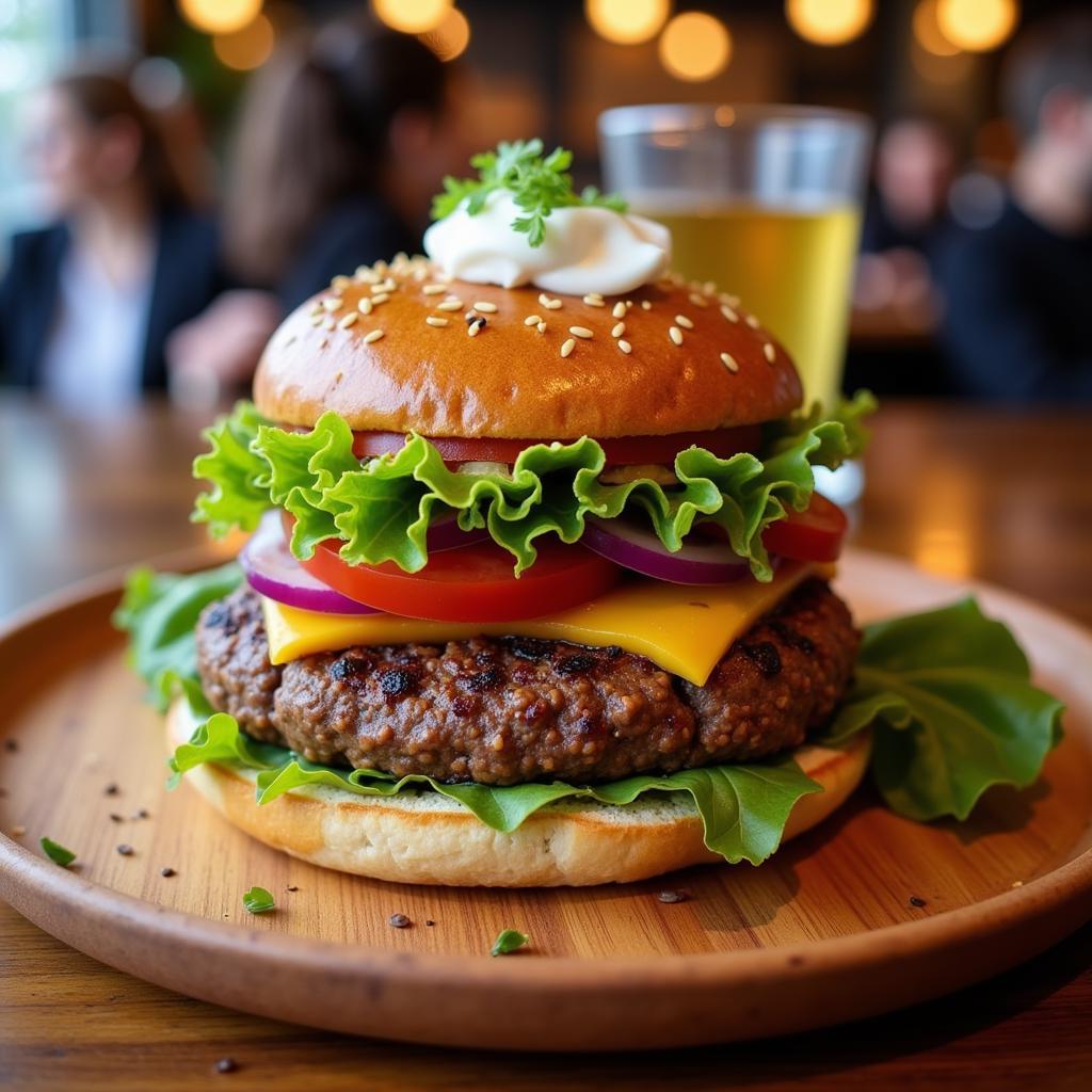 Juicy Vegan Burger in Manchester City Centre