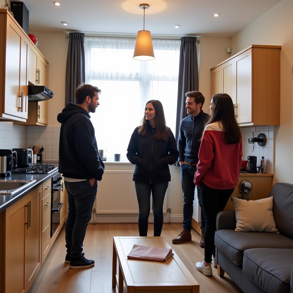 Viewing a 4-Bedroom Student House in Manchester